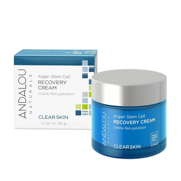 Andalou Clear Skin Argan Stem Cell Recovery Cream 1.7oz - Picture 1 of 5